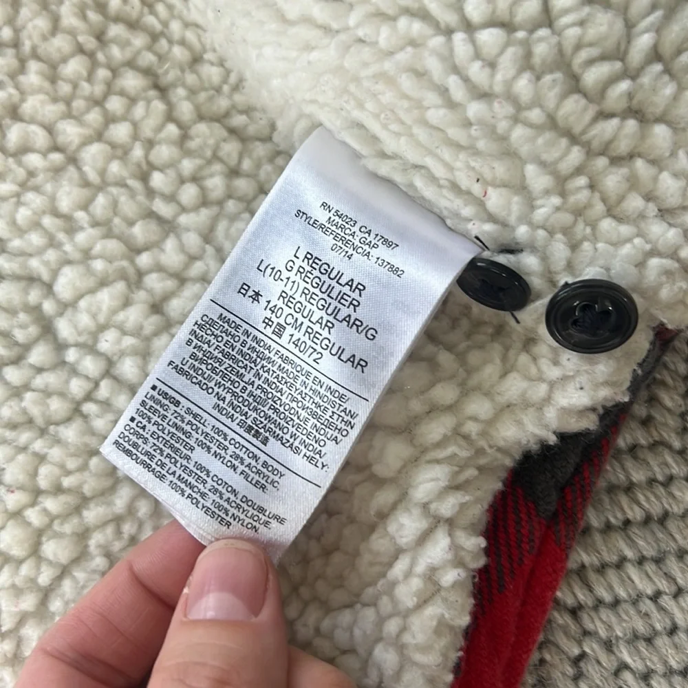 Gap Kids buffalo Plaid jacket